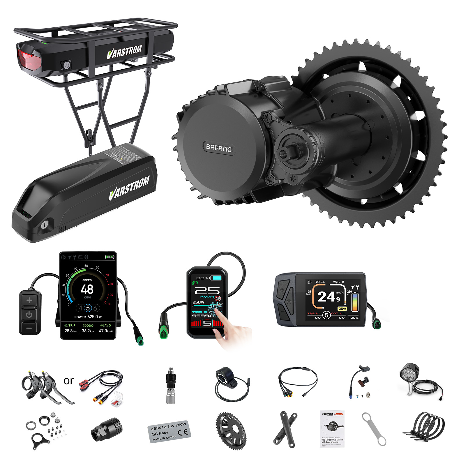 [จัดส่งในสหรัฐฯ] ชุดมอเตอร์ Ba - Torque Sensor Mid Drive Motor Kit บทวิจารณ์และราคา